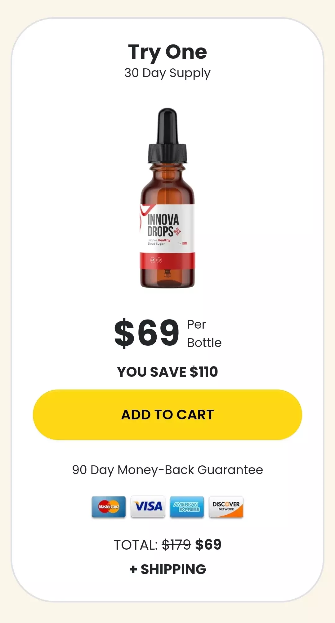 Innova Drops™ 1 bottle pricing